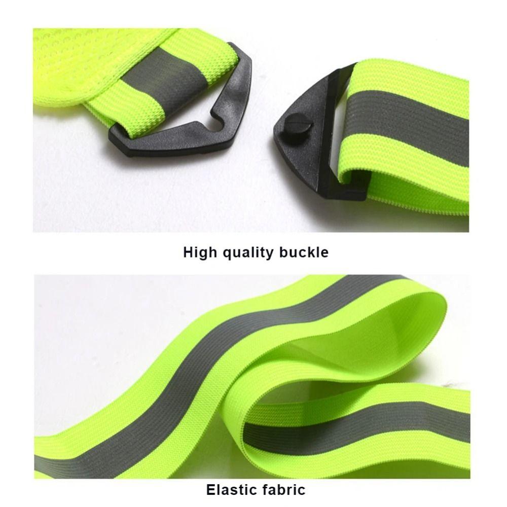 Elastic Cycling Reflective Vest with Phone Pouch Cycling Safe Jacket  Running Gear