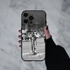 Два человека, обменивающиеся слюной Чехол для телефона для iPhone 17pro,16,15,14,13,12,11 Plus,Pro Max,XS,Мягкий силиконовый черный чехол