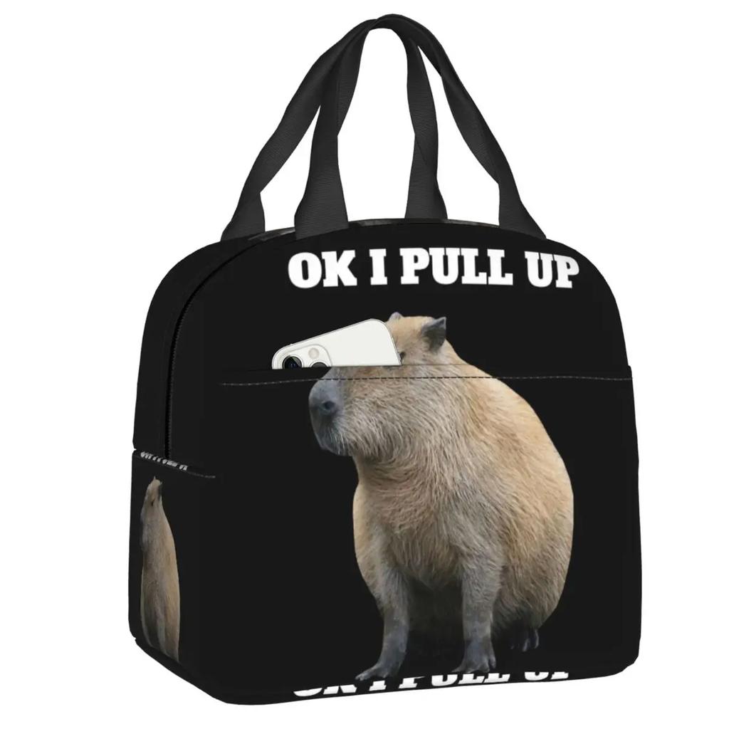 Пруд, полный капибары, термосумка для обеда для женщин, водонепроницаемая, термосумка для обеда для детей, школьников