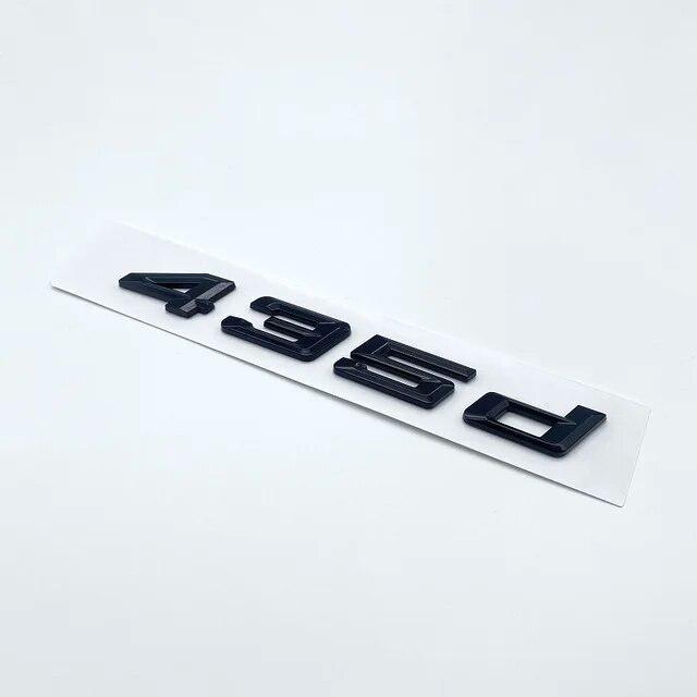 New Numbers Letters 420d 428d 430d 435d 440d ABS Emblem for BMW 4 Series F32 F33 F36 G22 G23 Car Trunk Nameplate Logo Sticker
