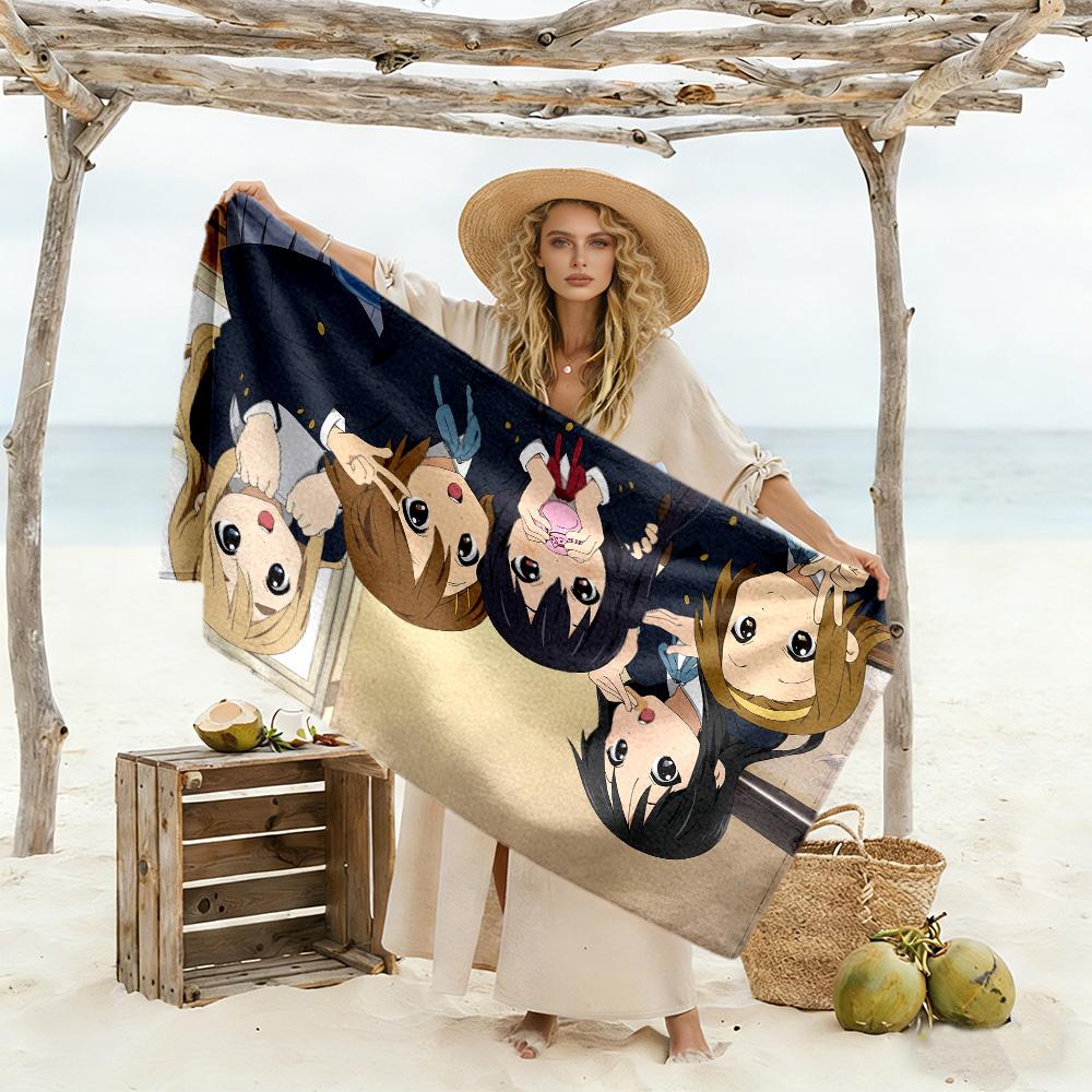 Anime Characters Parade Beach Towel Super Soft & Absorbent Comfortable Lightweight