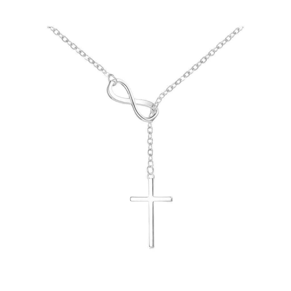 Retro Cross Clavicle Necklace: Elegant and Trendy Versatile Accessory for Women.