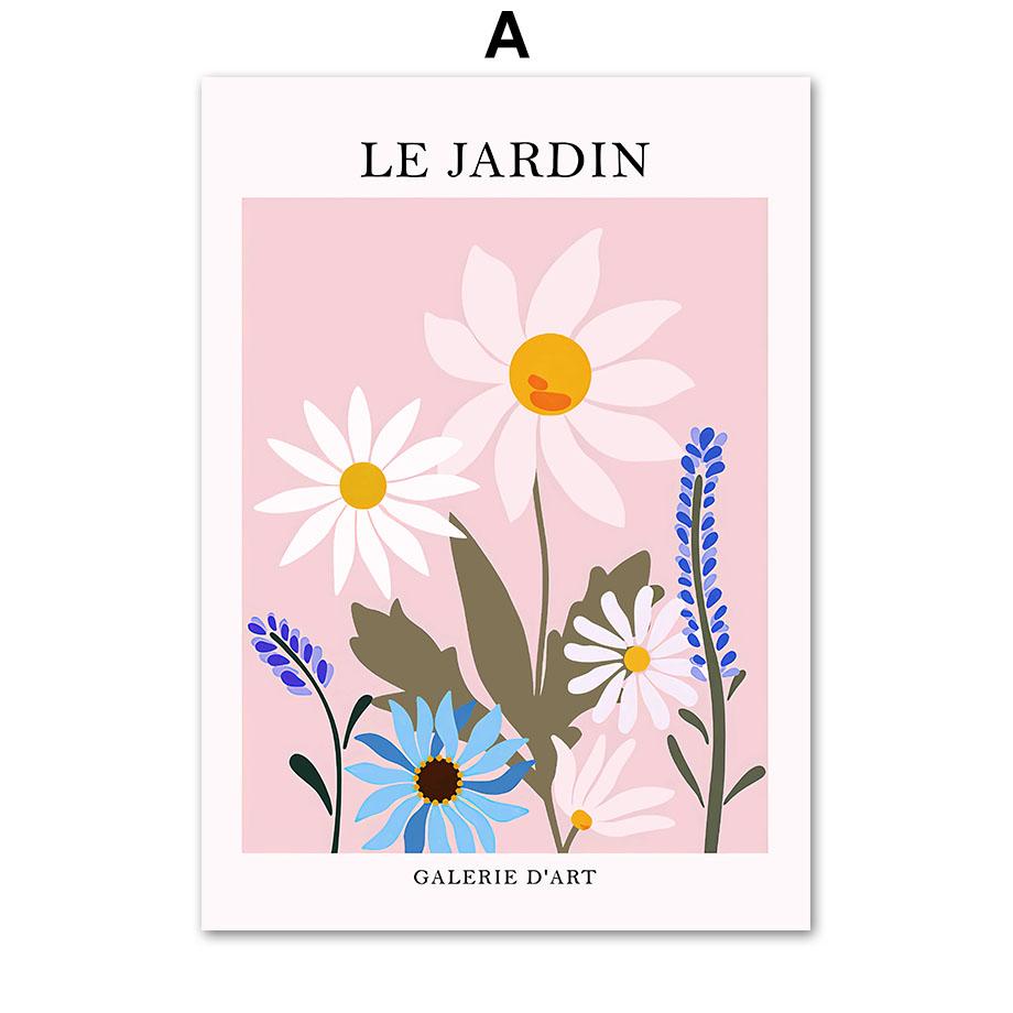 Розовый Анри Матисс коралловый Дейзи Ле Жарден Радуга настенная живопись печать на холсте картина цветочный плакат фотографии для декора гостиной