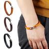 Wedding Wristband Bangle Gifts Beautiful Bracelet Hot Sale Party 2 Sizes Male Punk Leather Hook Beads
