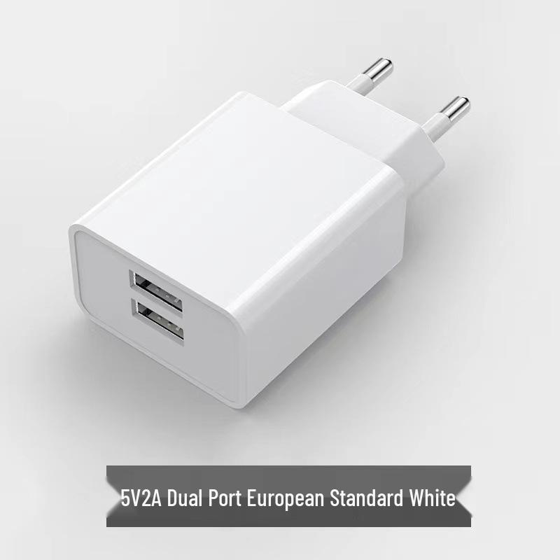 Двойное USB-зарядное устройство 5 В 2 А с вилкой EU/US и сертификатом CE для телефонов Android
