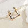 Catching Eye Retro Five Pointed Star Alloy Earrings Ideal For Trendy Women