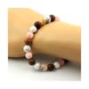 Bracelet - A Bijoux - Opale Rose - Howlite - Bois - 8 mm - Fabriqué en France