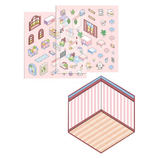 Проект «Сделай сам» 3D-наклейки для дома для взрослых и детей, забавные наклейки для мультфильмов, наклейки для снятия стресса, миниатюрные наклейки для сцен