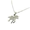 [P8068] - Silver 'Licorne My Unicorn' Steel Necklace - 15x15 Mm