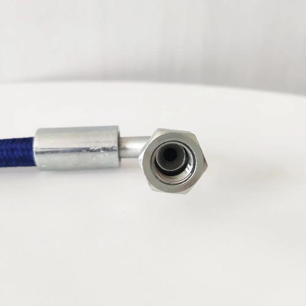 6AN PTFE Нейлон Нержавеющая сталь Плетеная Турбина Маслоподающая Трубка Линия Давление Нержавеющий Удаленный Датчик Турбокомпрессора Тефлоновый Шланг