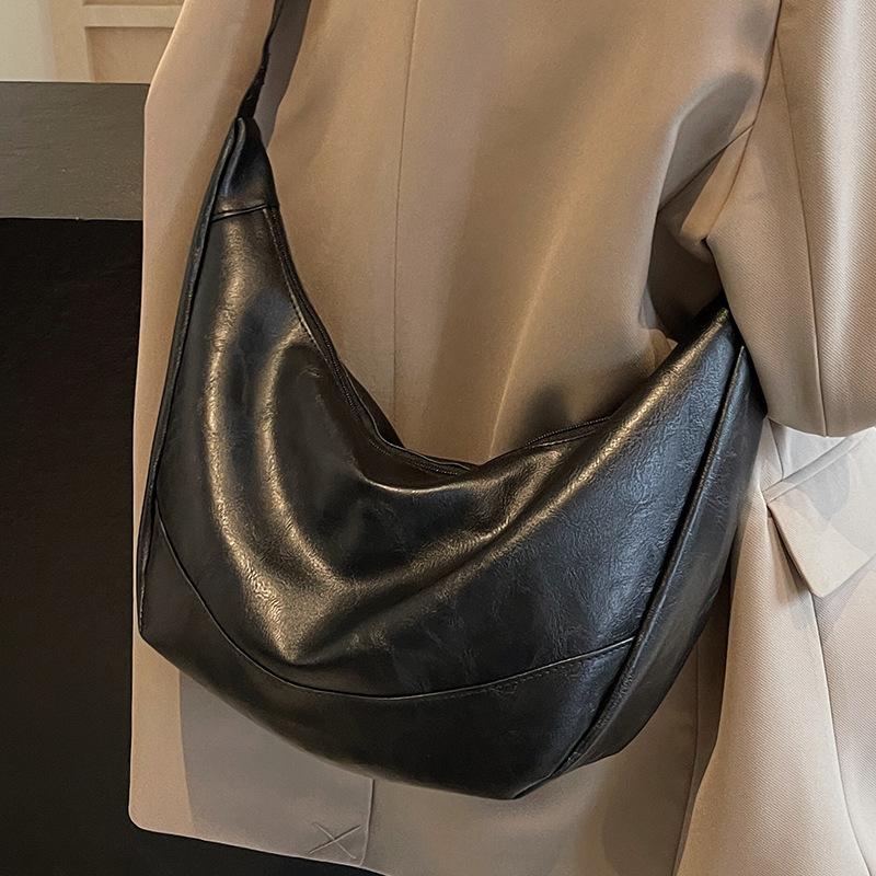 Повседневная большая вместимость однотонная весенняя новая модная новая ретро простая сумка-тоут через плечо с пельменями