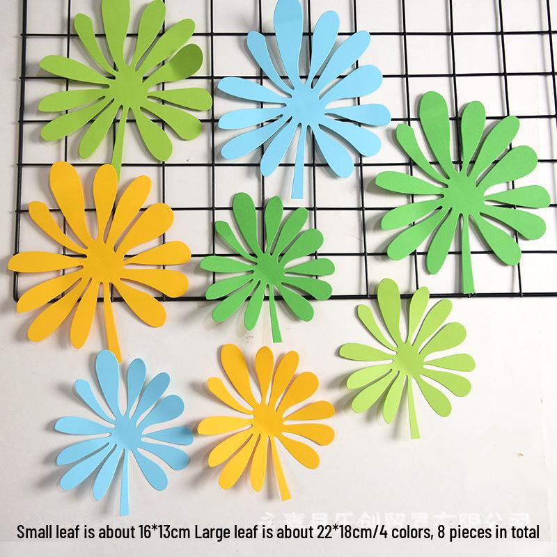 Декор стен в виде листьев и цветов в скандинавском стиле для школьных классов, торговых центров и детских комнат