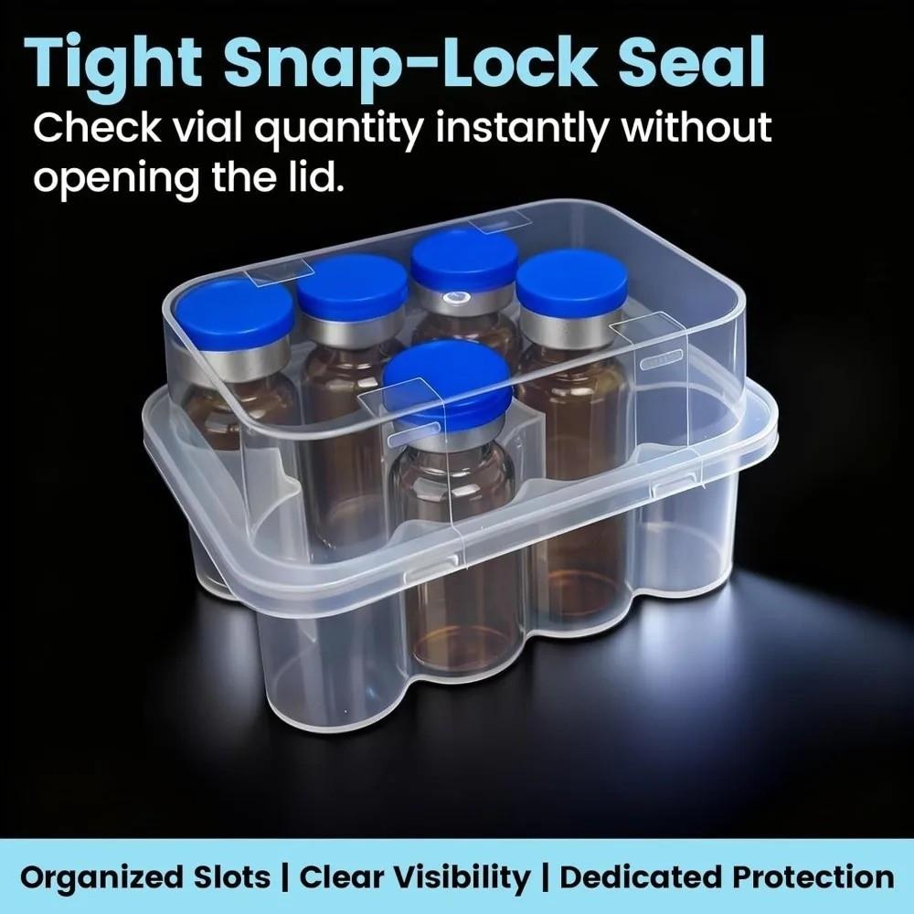 Transparent Insulin Vial Storage Case 3/5/7/10 ML Pill Vial Cooling Case Pill Organizer