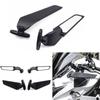 Modified Wind Knife Rearview Mirror for GSX250, GSXR600, Ninja 600, SR250 - Fixed-Wing Design for Racing and Sports Bikes.