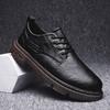 Martin Boots Men's 2024 New Black Leather Shoes Trendy Casual Tooling Shoes Wear-resistant Spring and Autumn Men's Shoes Autumn and Winter Breathable