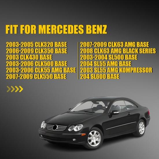 Driver Left Side View Mirror Glass Heated For 2003-05 Mercedes Benz CLK320 Base