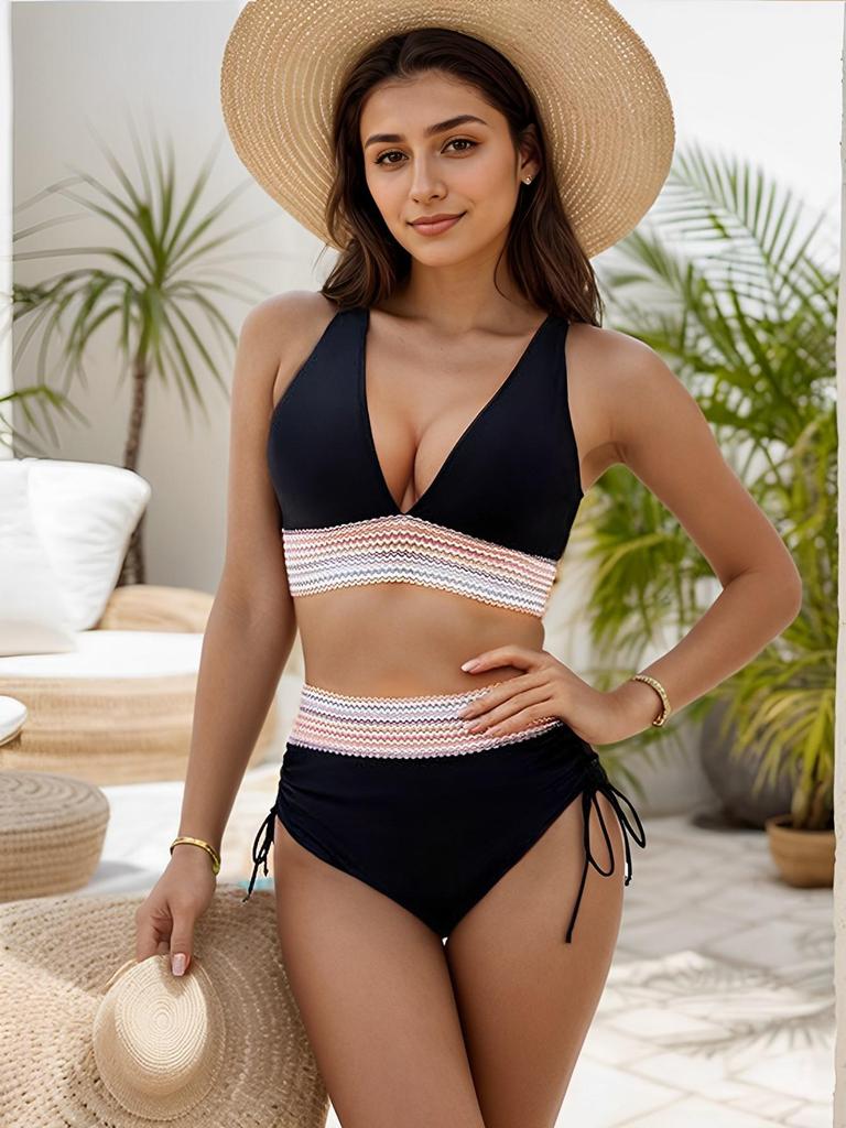 Женский раздельный купальник европейского и американского стиля 2025