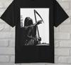 Grim Reaper Comic Shirt Vintage Goth Punk Dark Aesthetic Halloween Unisex Tee