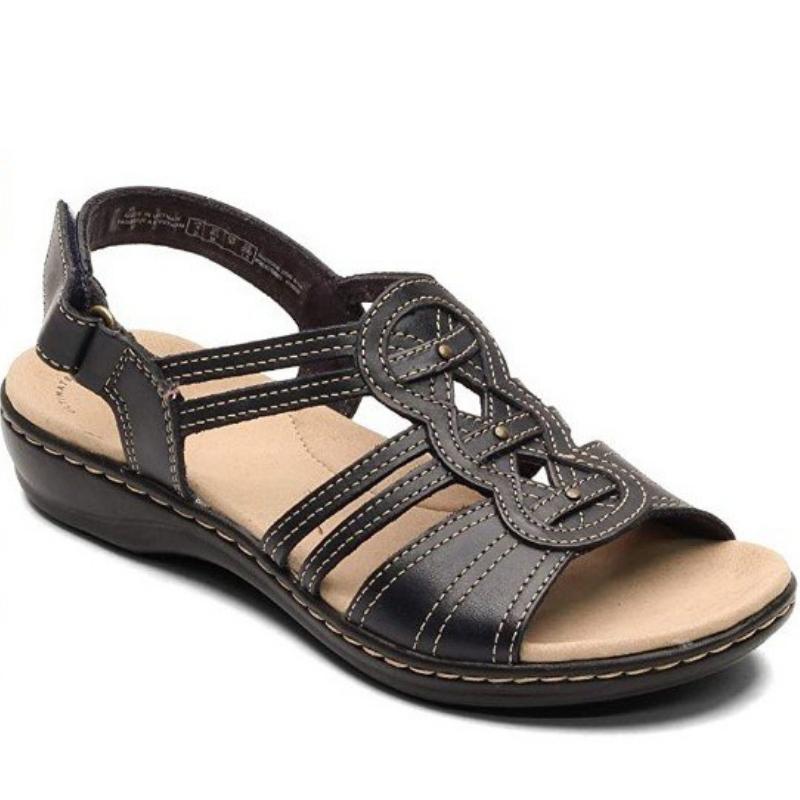 Mom's Shoes 2024 Летние новые женские сандалии в стиле ретро из нескользящей кожи Повседневные женские туфли на платформе в стиле ретро Oversize Zapatos Mujer