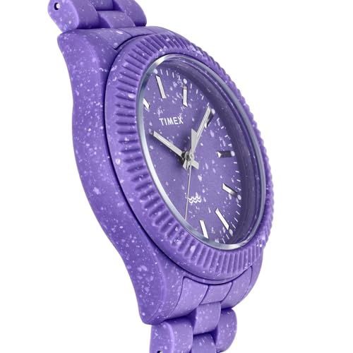 TIMEX Legacy Ocean Men's Watch, Purple Dial, Recycled Plastic, Mineral Glass, Quartz Movement, Philippine Brand, TW2V77300, Purple