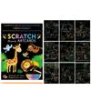 Dinosaur Drawing Board Scratching Card Paper Scratch Art Painting Paper Card Kit Art Painting Paper