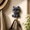 5 Pcs 2D Flat Self-Adhesive Hook Cute Animal Auxiliary Hook Romantic Sticky Coat Hook  Entrance