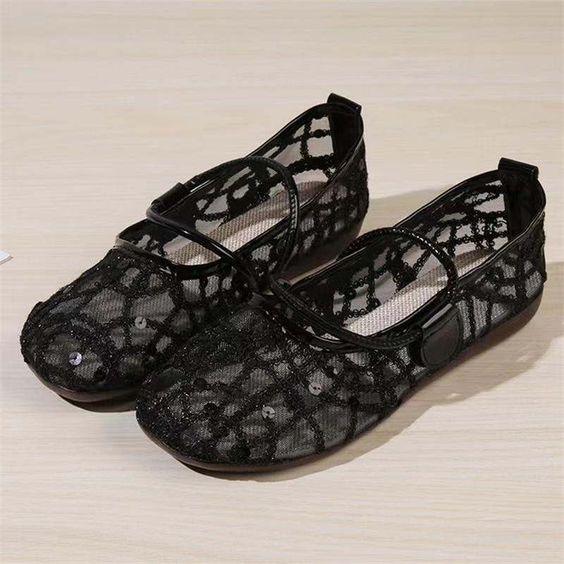 Женские туфли на плоской подошве Golden Bling Дышащие повседневные туфли для женщин Mary Janes Walk Drive Shoes