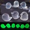 Halloween Cute Ghost Glow-in-light Gardening TrinketA Small Accessory for Car Center Console Decoration