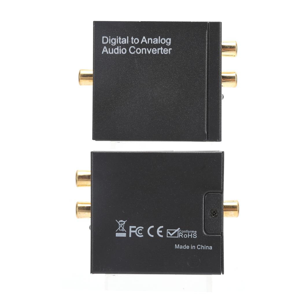 3.5mm Audio Adapter Digital Optical Coaxial To Analog RCA L R Converter for Home Professional Audio Switching(Host USB
