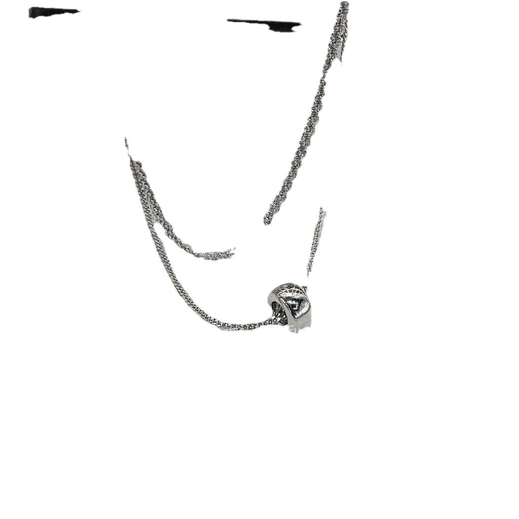 Элегантное двухслойное круглое ожерелье на ключицу — лето 2024 г., универсальный нишевый дизайн