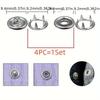 200 шт. металлических швейных пуговиц и 1 шт. набор плоскогубцев для застежек-кнопок - простая установка пряжек для одежды своими руками