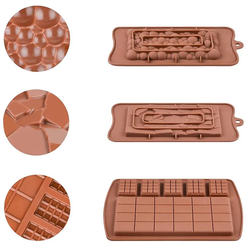 Silicone Break-Apart Chocolate Mold Candy Protein and Engery Bar Silicon Mould