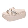 Summer New Candy-colored Platform Sandals Women's Trend Open Toe Cross Slippers Light Casual Beach Slides Ladies Gladiator Shoes