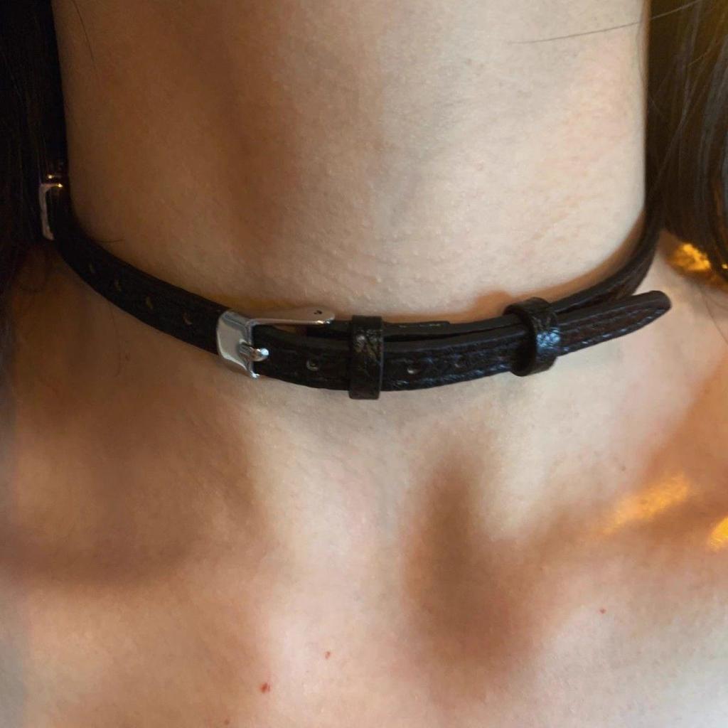 Love Heart Rivet Punk Choker Necklace - Y2K Subculture Clavicle Chain