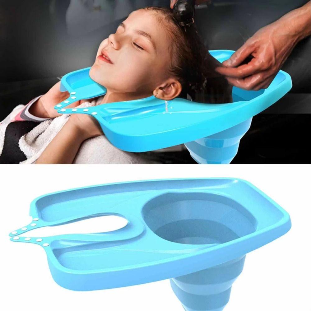Convenient Hair Wash Tray Upward-looking Hair Washing Sink Foldable Hair Wash Tub Elderly