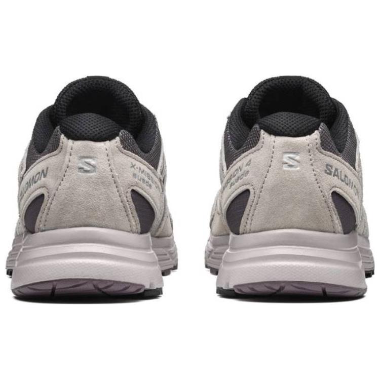 SALOMON X-Mission 4 Suede Plum Kitten Мужские кроссовки Серые Ashes-Of-Roses Silver L47138100