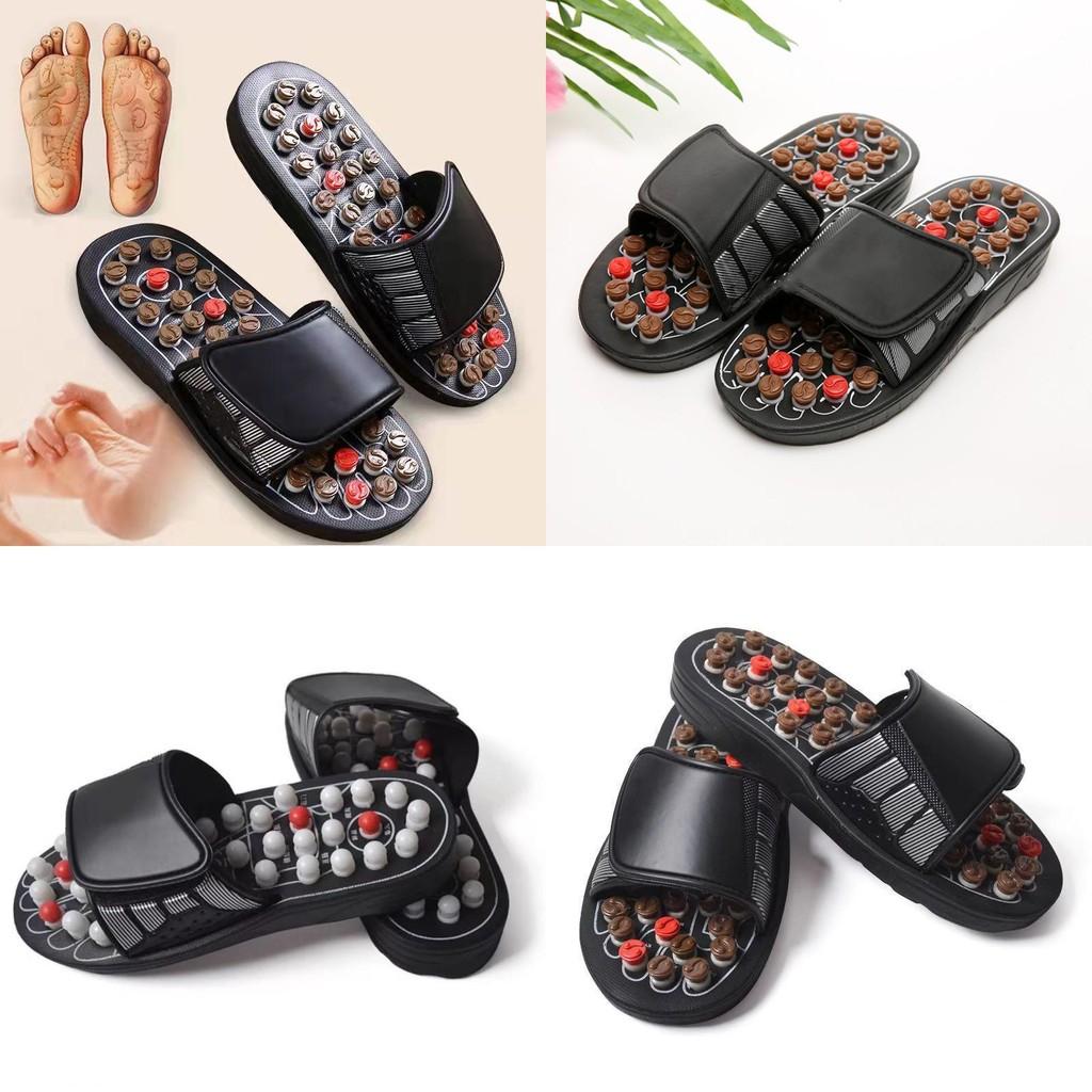 Round Dot Foot Massage Slippers For Men And Women With Elevation Function