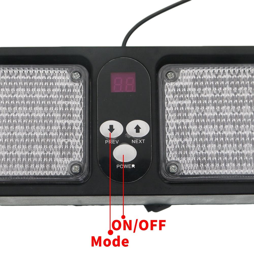 86 LED Windshield Strobe Light 12V For Car Truck Auto Front Rear Visor Dashboard