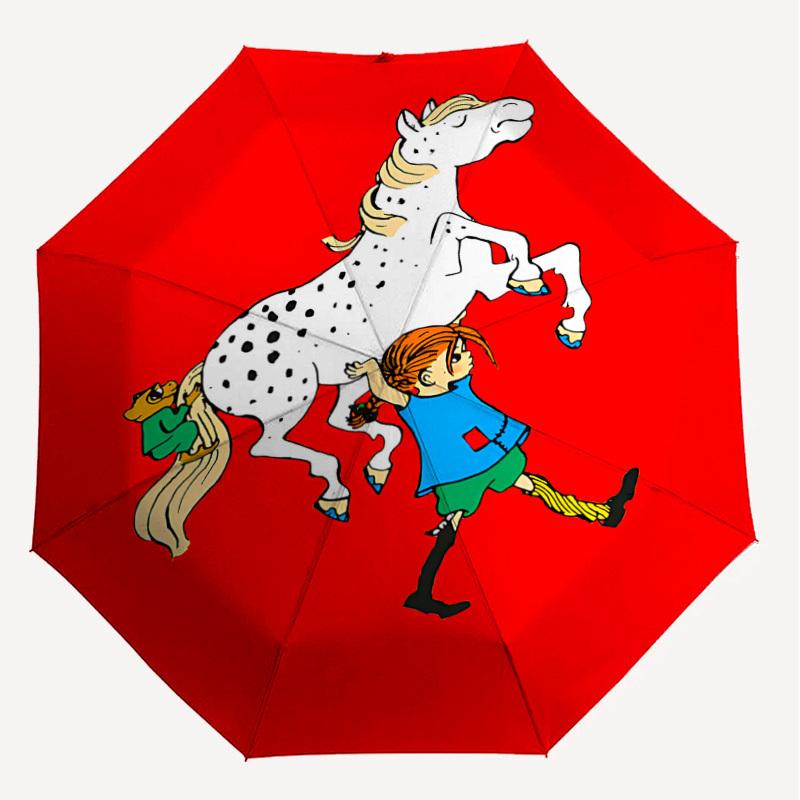 1PC girl horse Automatic Open/Close Umbrella with Windproof, 8-Rib Sturdy Canopy, Durable Ribs, Fashionable Design,1271a