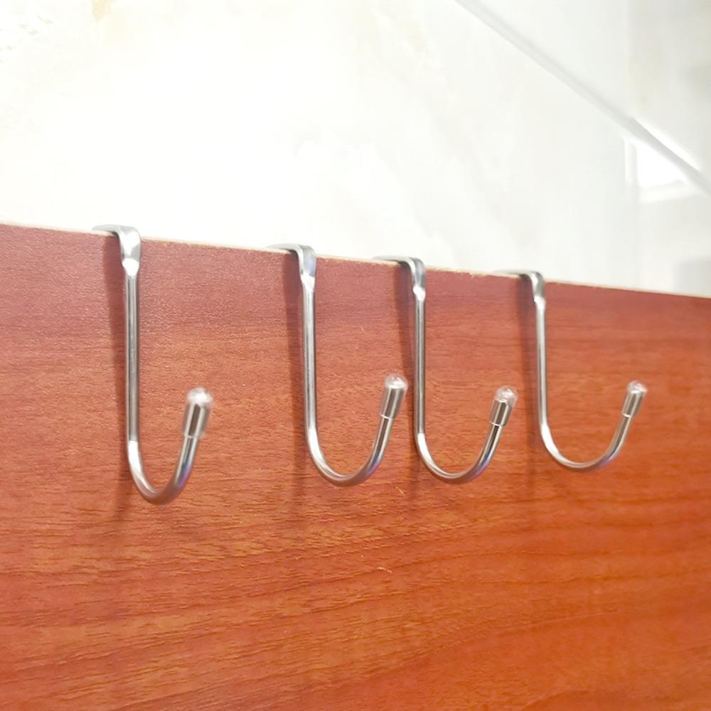 304 Нержавеющая сталь Над дверью ящик шкафа Крючок для полотенец/ткани Сумки/разные принадлежности