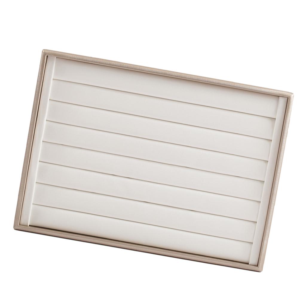 Штабелируемый лоток для ювелирных изделий из искусственной кожи, органайзер, ожерелье