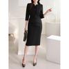 Style Latte Women Belted Bolero Gunflap H Line Dress Slim Spandex