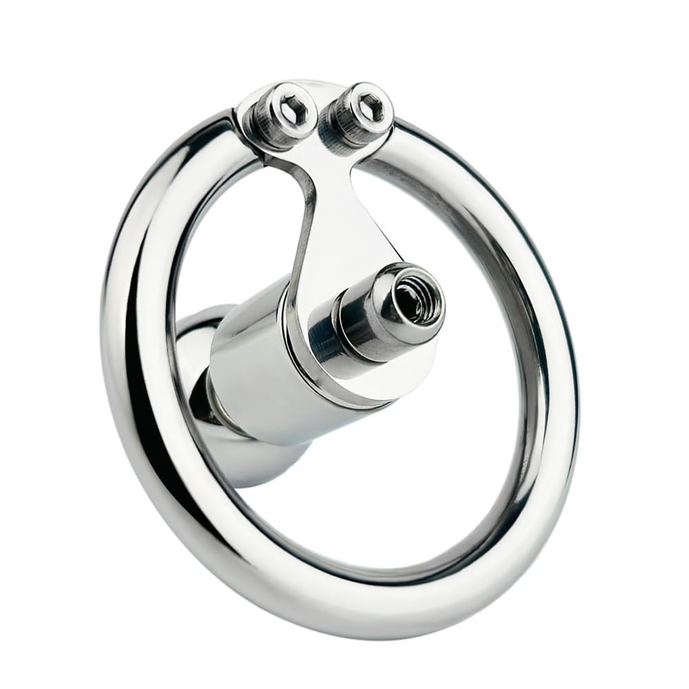 304 Steel Inverted Flat Chastity Cage CBT Device Urethral Catheter Penis Ring Wearable Lock BDSM Power Exchange Adult Sex Toys