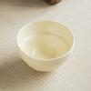Cream Threaded Rice Bowl Ceramic Rice Bowl Small Bowl Household Minimalist Tableware Solid Color Bowl Restaurant Dessert Bowl