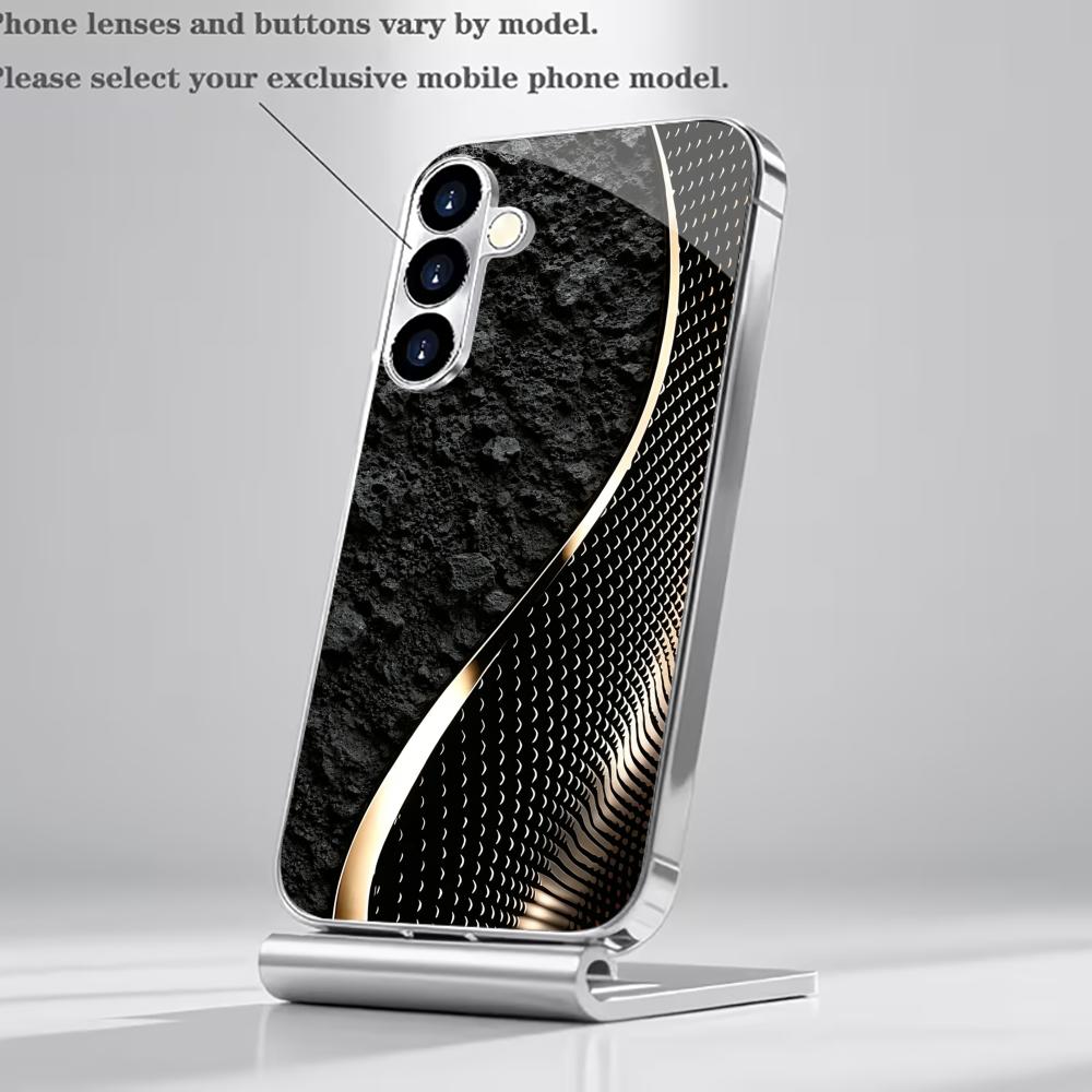 Стильный черный чехол из углеродного волокна для телефона glass s26 ultra case s25 ultra case для Samsung Galaxy S26 S25 S24 S23 S22 FE Ultra Plus
