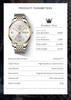 OLEVS 6777 Original Men's Watches Top Luxury Roman Scale Dual Calendar Waterproof Luminous Automatic Mechanical Watches for Man