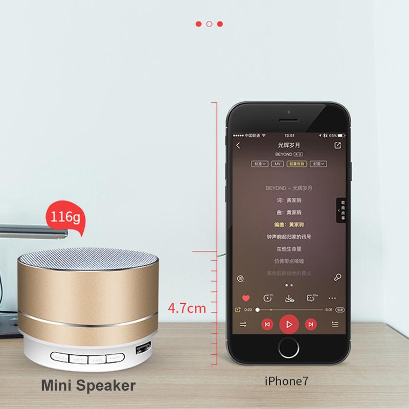 Портативный металлический сабвуфер, беспроводной Bluetooth-динамик, компьютер, мини-Bluetooth-аудио, MP3-плеер