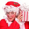 Short Plush Red Granny Christmas Hat Dress Up Santa Claus Hat Cute Festive Party Cap  Christmas