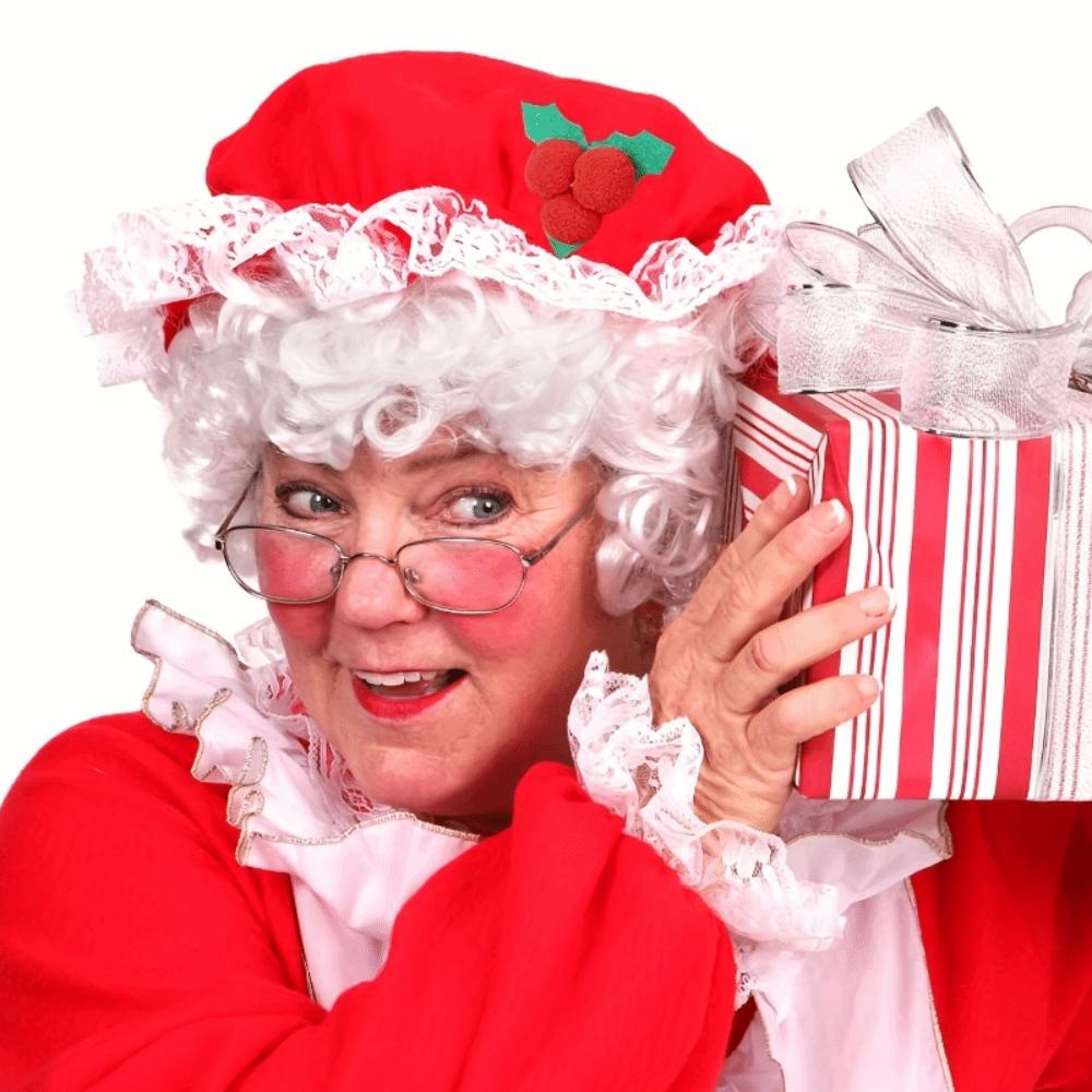 Short Plush Red Granny Christmas Hat Dress Up Santa Claus Hat Cute Festive Party Cap Christmas