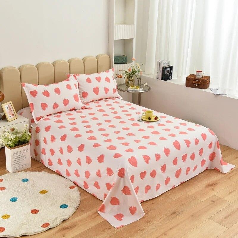 Простая хлопковая простыня с принтом, современная большая простыня, удобное студенческое покрывало, универсальная пылезащитная простыня Four Seasons